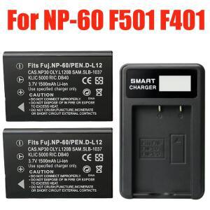 1500mAh NP-60 SLB 1137 K5000 D-Li2 Li-20B 배터리 후지필름 F50I 줌