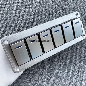 내구성 금속 2-8 로커 스위치 패널 보트 자동차 LED 조명으로 12 V ~ 24 과부하 보호