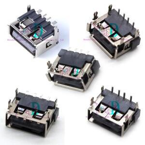 5PCS USB 인터페이스 소켓  A 표준 포트 여성 남성 솔더 잭 커넥터 DIP 직선 수직 벤드 바늘 PCB