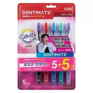 크리오 덴티메이트 캐비티케어 탄력모 칫솔 5+5개입