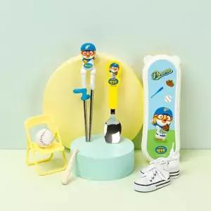 [텐바이텐]에디슨 야구 뽀로로 이지 스텐 수저 케이스 세트 (오른손용)