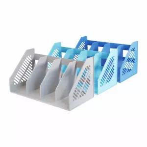 카파맥스 4단책꽂이 91091 하늘(청색) / 450x225x210x106mm / 103798