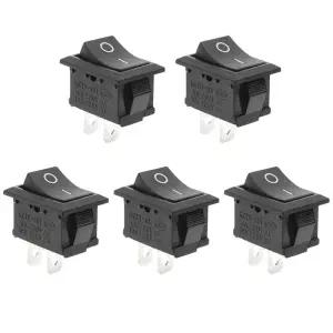 10PCS 12V 로커 스위치 온/오프 2핀 2포지션 SPST 자동차 보트 토글 AC 6A/250V 10A/125V