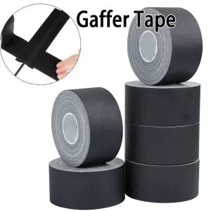 Gaffer 테이프 헤비 듀티 비 반사 매트 블랙 천 그립 사진 도서 수리 촬영 배경 무대 케이블