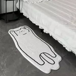 귀여운 고양이 발매트 러그 욕실 주방 현관 논슬립 사계절 인테리어