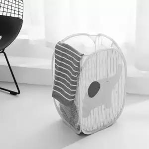 [룽스_61]코끼리 양 빨래 바구니 세탁물 빨래바구니 보관함