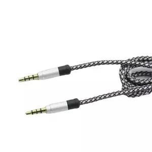 [룽스_61]케이블 4극 AUX Stereo M 3.5 M M 패브릭 1.5