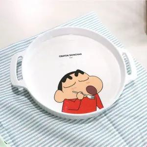 [하프클럽/알티피아]짱구는못말려 핸디형 접시 18cm 사무용품