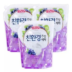 트리오 베이킹소다 담은 친환경 주방세제 그레이프 2.1L x 3개
