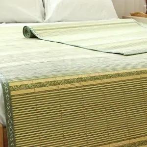 [룽스_61]체크 NW 극세사 대나무자리(가로150 세로190)