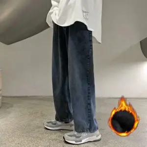[룽스_62]겨울 방한 겨울청바지 와이드 청바지 데님 팬츠