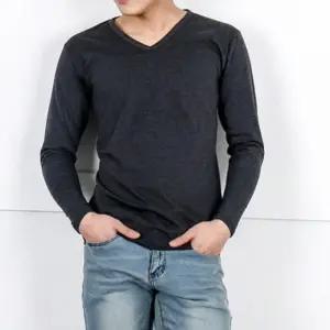 [룽스_62]깔끔 브이넥 코디 남녀공용티셔츠 남성 긴팔티