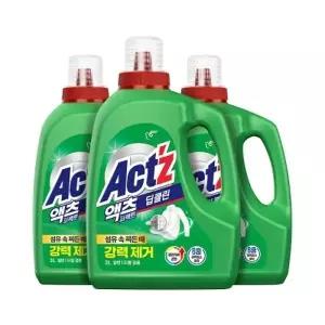 액체세제 액츠 퍼펙트 딥클린 3L x 3개