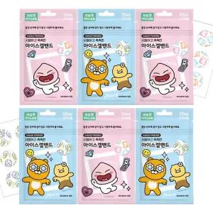 카카오프렌즈 아이스겔 밴드 18매입 x 6개 / 모기밴드 유아 어린이 반창고 하이드로겔 촉촉하게 ~