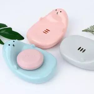 ( )혜명잡화마트 비누 받침대 수달모양 무타공비누받침대 비누함 비누거치대 귀여운받침대 세면대