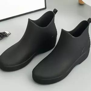 여성 베이직한 2컬러 무광 장화 레인부츠