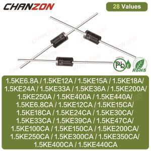 28개 값 TVS 다이오드 DO-201AD 1.5KE400CA 1.5KE18A
