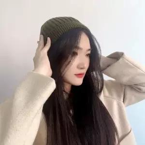 [하프클럽/]포엔 니트 숏비니 카키 와치캡 레옹모자 비니모자 겨