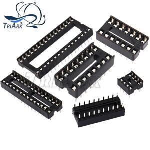 10피스 IC 소켓 DIP6 DIP14 DIP20 2.54mm 커넥터 8 14 16 18 20 24 28 40 핀 칩베이스