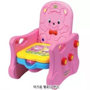 (힘찬)쿠쿠토이즈 아기곰 멜로디변기 유아소 소변기 휴대용소 아동