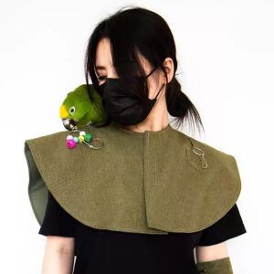 앵무새 긁힘 방지 숄 싱글 훈련 블루 그레이 다기능 팔 패드 싱글 강황 강황 암가드 발목 기저귀 싱글 보호대 어깨