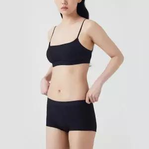 JAJU 25 S/S 여 코튼 립 아웃밴드 크롭브라 J40N9010151289599