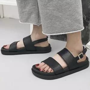 끈샌들 웨지 여름샌들 가을 통굽 여자샌들 플랫 힐