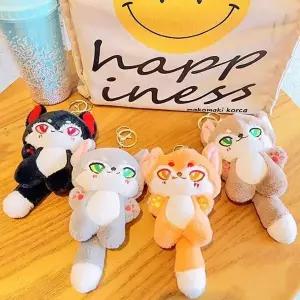 [하프클럽/]귀여운 여우 꼬리 펜던트 인형 열쇠고리 액세서리