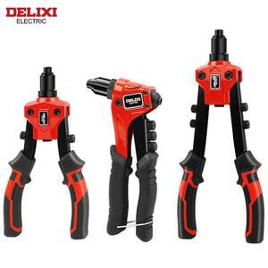 DELIXI 전기 리벳 건  수동 전문 당김  레버  노동 절약  금속 시트 파이프 조임 및