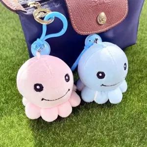 [하프클럽/]귀여운 문어 봉제 인형 캐릭터 열쇠걸이 액세서리