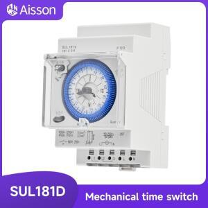 SUL181D Din 레일 기계식 타이머 24 시간 스위치 릴레이 전기 프로그래밍 가능 AC220V