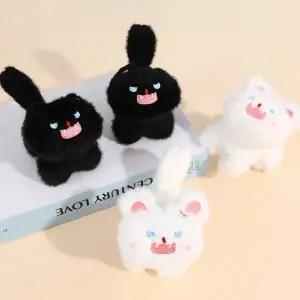 [하프클럽/]화난 표정 고양이 캐릭터 인형 열쇠걸이 액세서리