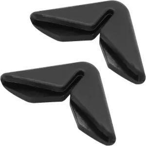 uxcell 2pcs 블랙 유니버설 자동차 사이드 도어 모서리 보호대