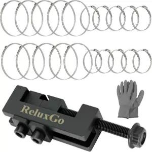 ReluxGo 액슬 부트 클램프 도구 20개의 PCS 304 스테인리스 스틸 싱글 이어 호스 드라이브 샤프트 CV 제거
