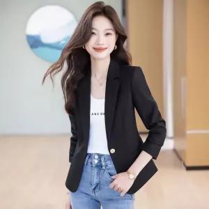 스트레인지 여사친 정장 데일리룩 코트 초가을 쇼트 상의 정장자켓 춘추추복 KUK3