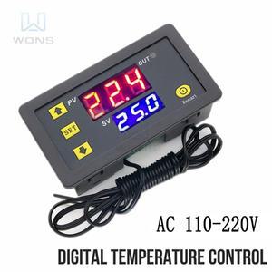 디지털 온도 조절 LED 디스플레이 조절기, 가열 및 냉각 제어 기기, W3230, AC 110-220V