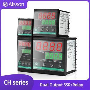 듀얼 릴레이 출력 PID 온도 컨트롤러 디지털 디스플레이 조절기 CH102 AC110V-240V 0-400 ℃