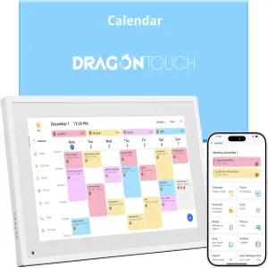 드래곤 터치 10.1인치 디지털 캘린더 안무 차트 - 인터랙티브 터치스크린 스마트 패밀리 플래너 하스