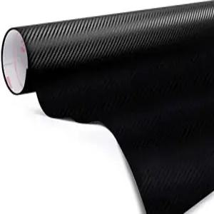 3M Di-Noc 탄소 섬유 매트 블랙 비닐 자동차 랩 필름 시트 롤 - CA421-1ft x 4제곱피트 12인치 48인치