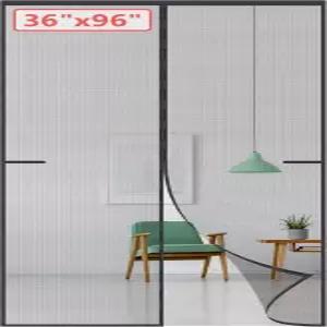 키가 크고 강한 42개의 자석이 있는 36x96으로 업그레이드된 스크린 도어 전면용 접이식 헤비 듀티 유리