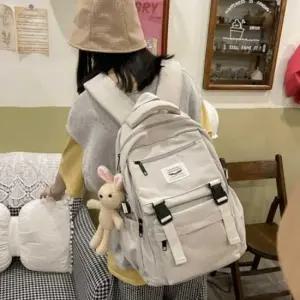 백팩 여행 가방 코디 여행용 스타일 대학생 학생 여성백팩 여자백팩 고등학생책가방