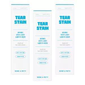 본아페티 강아지 고양이 눈물 자국 세정제 티어스테인 클리너 눈곱 눈꼽 120ml, 3개