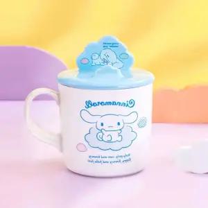 이유식용품 산리오 머그컵 뚜껑 거치대 400ml