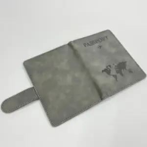 여행용품 다용도 자석형그레이 여권파우치 커플여권지갑 여권수납 여권함 명품여권지갑