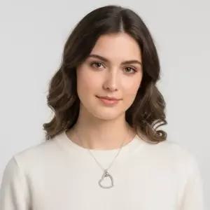 판도라 패세라 399384C00 하트 펜던트 실버 참