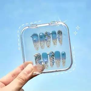 [골드스마일]쥬얼리 보관함 네일팁 수납 케이스 4색상 한세트