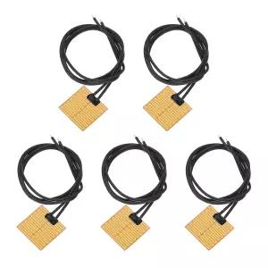 메카닉스티 5pcs 히터 필름 히팅 플레이트 4.2W 5V 폴리이미드 히트 패드 접착 PI 소자 32mm x 일정 온도용