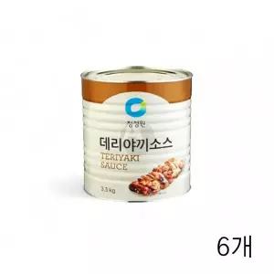 WL 대상 청정원 데리야끼소스 3.5Kg X 6개 대용량 업소용식자재 닭꼬치 양념소스 데리야키 WFLQR