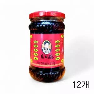 WL 녹청물산 정제뉴러우 유라죠우 우육장 핫페퍼소스 210g X 12개 중식양념장 두반장 WFLQPW8