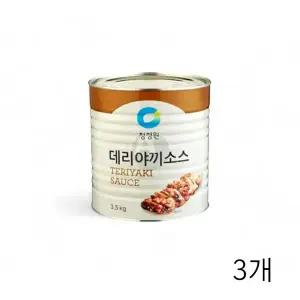WL 대상 청정원 데리야끼소스 3.5Kg X 3개 대용량 업소용식자재 닭꼬치 양념소스 데리야키 WFLQQ